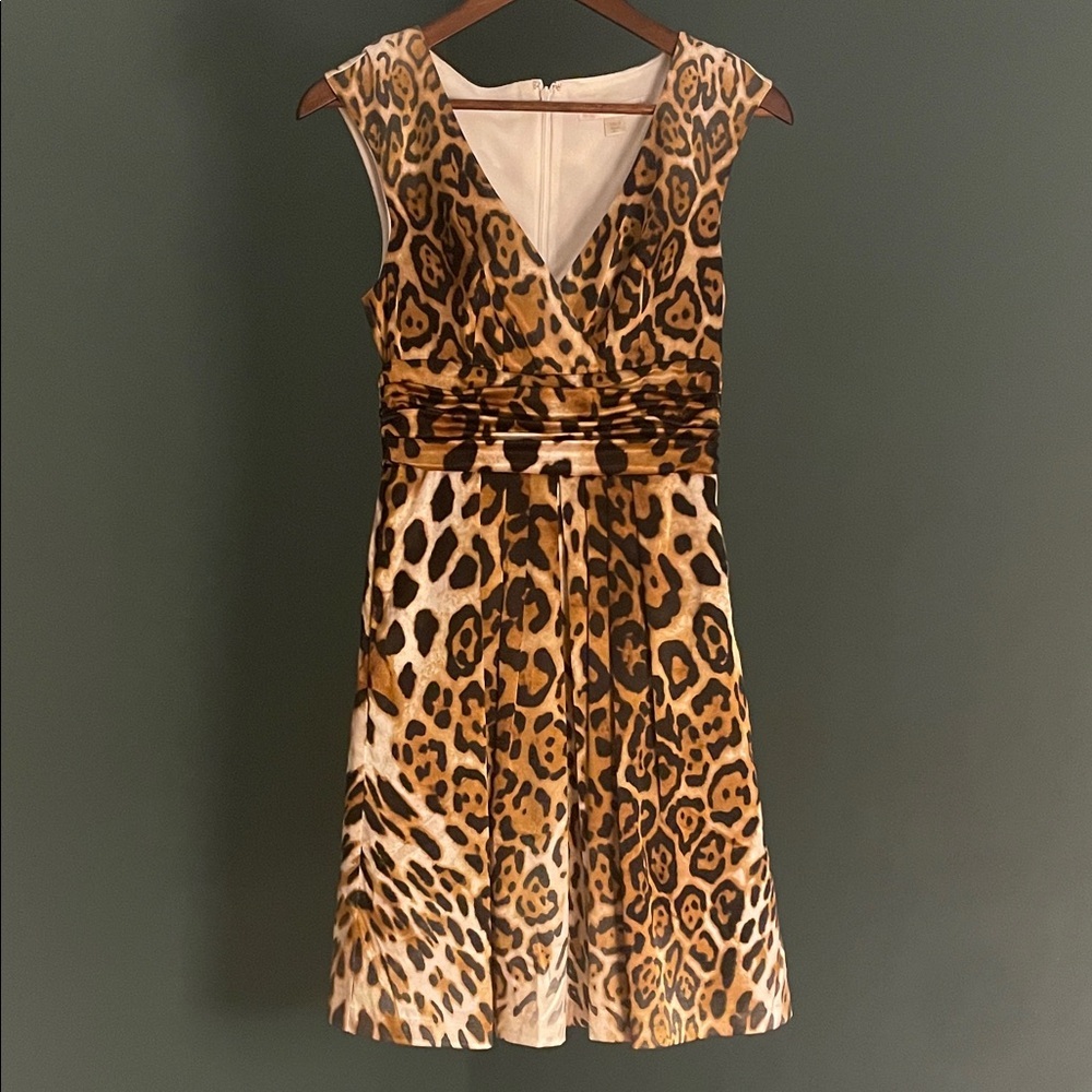 Boston Proper leopard Print Midi Dress